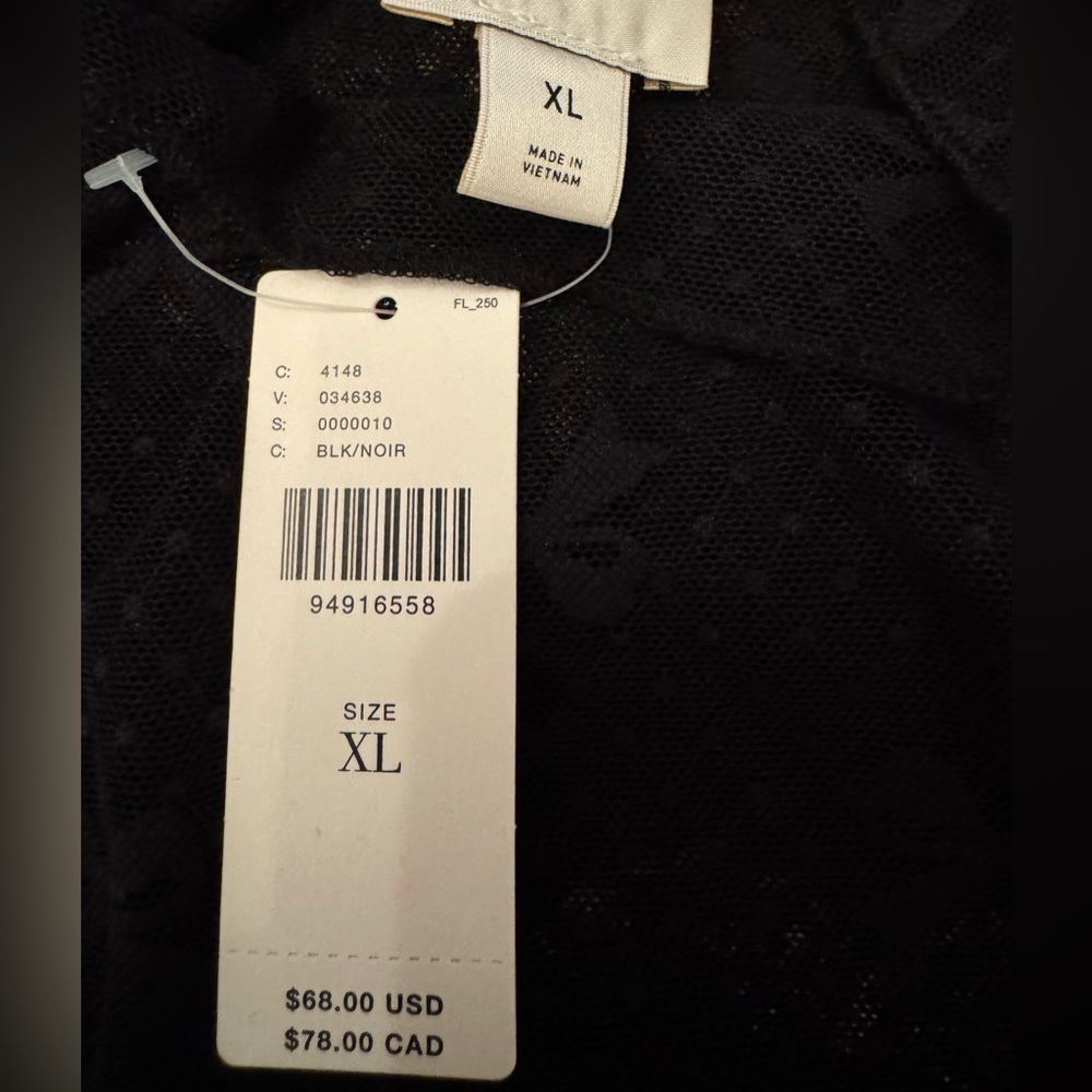 NWT Size XL -  Anthropologie lace Layering Turtleneck - Picture 7 of 8